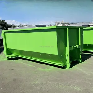 Open Top Barn Door Dumpster Container Used For Outdoor Solid Waste Recycling And Waste Management For Home And Farms