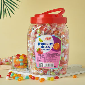 젤리 콩 핫 세일 모듬 퍼지 무지개 젤리 구미 사탕 키즈 소프트 씹는 과일 사탕 달콤한 신 무지개 사탕 - Product Image 1