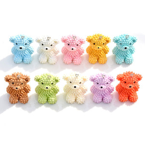 Lindo Colgante de Oso 3D de Dibujos Animados, de Resina Plástica, Colorido, DIY, para Bolsos, Llaveros, Cadenas de Teléfono, Accesorio de Verano 2023, Origen Jinhua GJ68 - Product Image 2