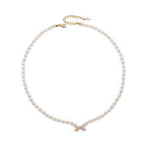 สร้อยคอมุกน้ำจืด 1471 เม็ด พร้อมตัวล็อกชุบทอง 14K สไตล์วินเทจ สำหรับงานแต่งงานและงานหมั้น - Product Image 5