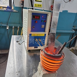 Fourneau de fusion à induction ALBERCO 220V, petit modèle, capacité 5KG, 2000°C, haute sécurité, faible entretien, garantie 1 an, 570x220x460mm - Product Image 2