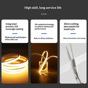 Lampe en silicone avec lampe linéaire LED, lampe COB extérieure haute tension, étanche et haute luminosité, avec barre lumineuse LED - Product Image 3