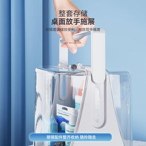 Scatola portaoggetti per lenti Ok Lens Case 18L con doppio coperchio e maniglia per lenti a contatto <span class=keywords><strong>Rgp</strong></span> Ortho K Care Solution - Product Image 5