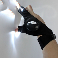 Guantes de Pesca Luminosos LED para Exteriores 2025, Guantes de Medio Dedo con Luz, Guantes de Pesca Nocturna con Luz en los Dedos, Venta al por Mayor