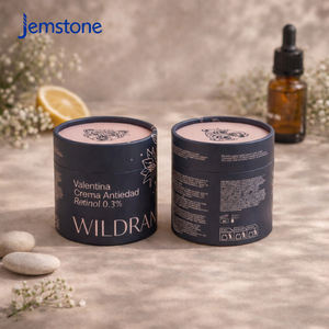 High End Recyclable Face Cream Loose Powder Kraft <b>Cardboard</b> Paper <b>Tube</b> Essential Oil Cylinder Perfume Box - Product Image 3