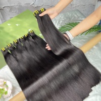 Cheveux humains vierges brésiliens de haute qualité, grade 12A, lisses comme des baguettes, 20 pouces, mèches de cheveux non traitées