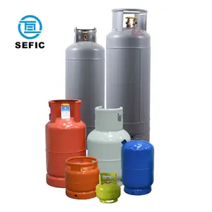 DOT CE ISO4706 BV 12.5kg26.5L dara ağırlığı 15kg Lpg propan bütan gaz silindiri tankı şişe