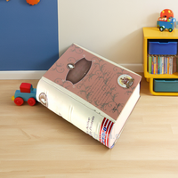 Nouvelle Arrivée Créative : Boîte Cadeau Personnalisable en Métal en Forme de Livre pour Enfants - Emballage pour Bougies Artisanales et Autocollants
