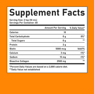 High Quality Collagen Biotin Oral Liquid Supplement Stronger nail Thicker Hair Skin Elasticity with <b>Protein</b> Biotin Liquid - Product Image 2