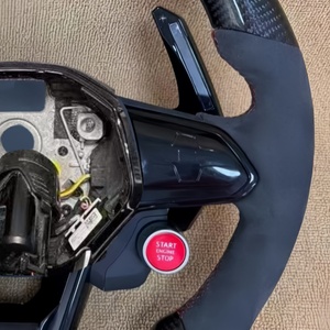 Utilisé pour Volkswagen <span class=keywords><strong>Golf</strong></span> 8 Polo GTI Modification de volant, volant en fibre de carbone à diode électroluminescente en carbone forgé - Product Image 4