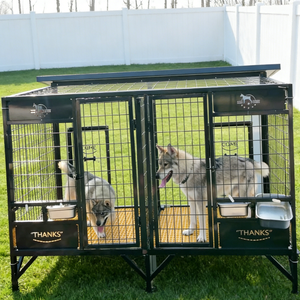 Diviseur Amovible et Pliable pour Chiots en Croissance - Maison Extérieure Moderne pour Animaux de Compagnie - Espace Extensible Selon les Besoins - Product Image 4