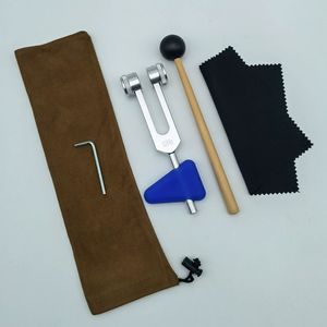 Diapasón de aleación de aluminio premium de 528 Hz con base triangular ponderada para sanación y terapia sonora - Product Image 5