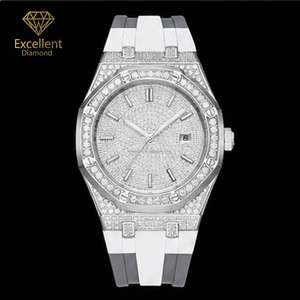 Nouvelle Arrivée <span class=keywords><strong>Montre</strong></span> Hip Hop en Argent 925 et Moissanite, Automatique Mécanique, Sertie de Pierres, pour Hommes, Style Streetwear, Cadeau pour Fête - Product Image 1