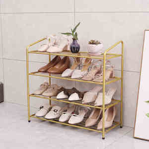 Living room furniture metal rack shoe storage rack storage shoe rack