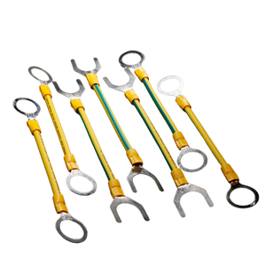 13awg dây cáp đồng nguyên chất dây dẫn liên kết 2.5m ㎡ Dây nhảy nối đất chống tĩnh điện màu xanh lá cây - Product Image 5