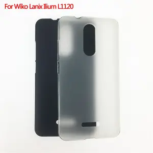 Fabricant de gros étuis en TPU mat souple givré couverture arrière étui de téléphone portable en silicone pour Wiko Lanix Ilium L1120 noir