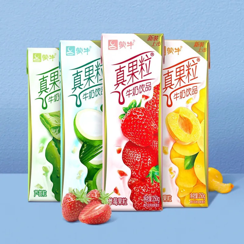 Оптовая продажа, китайская знаменитая бутылка для напитков mengniu, пластиковый напиток, вкусный молочный напиток