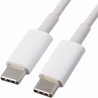 Cable de Datos Tipo-C a Tipo-C de Carga Rápida de 1m 2A con Conductor de Cobre Puro para Teléfono, Reloj Inteligente y Automóvil