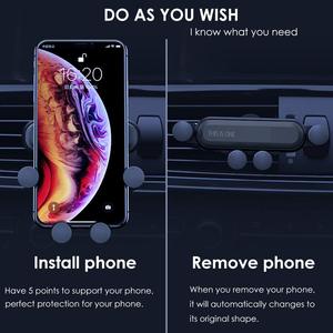 This Is One Air Vent Mount Mobile Smart Phone <strong>Holder</strong> Car Gravity Linkage <strong>Handy</strong> Auto Retractable Lock Sensing Bracket in Retail P - Product Image 5