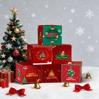 Boîte cadeau de Noël personnalisée, écologique et recyclable, avec design personnalisé pour les fêtes et les bonbons