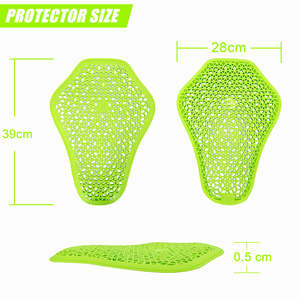 YOUNGSON Ce Level 1 Certified Spo Armor Pad <b>Back</b> Shoulder Elbow Knee Insert Pads <b>Protectors</b> For Motorcycle Snowboard E - Product Image 6