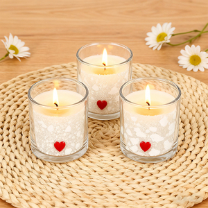 Frasco de Vidrio Grueso Resistente al Calor, Soplado a Mano, de Lujo y Diseño Único, con Caja, Recipientes de Vidrio de 9 oz para Velas - Product Image 6