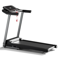 Cinta de Correr Eléctrica Plegable con Motor sin Escobillas de 0.85HP, Velocidad de 1.0-12.0 Km/h, Inclinación Eléctrica y 12 Programas para Gimnasio en Casa