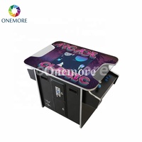 Machine de jeu d'arcade de type cocktail avec jeux vidéo rétro à monnayeur 60/412 en 1 pour 2 joueurs, en anglais, certifiée CE