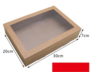 Big Kraft Corrugated Food <strong>Box</strong> Foldable Fold <strong>Box</strong> for Picnic Food <strong>Fruit</strong> Salad Dessert Sandwich Cup Cake Nuts <strong>Pack</strong> Packaging - Product Image 6