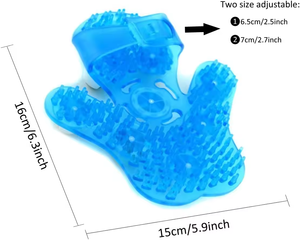 背中の体の脚と足の使用のための回転ローラーパーム型フィットネスマッサージャーを備えたセルライトスムージングマッサージミット - Product Image 6