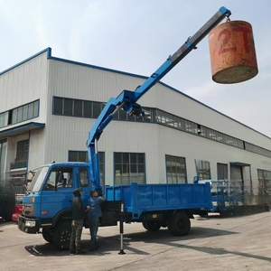 5 tấn động cơ diesel xe tải gắn cẩu với tùy chỉnh chiều dài bùng nổ và tự Bán Phá Giá Phễu EPC chứng nhận - Product Image 1