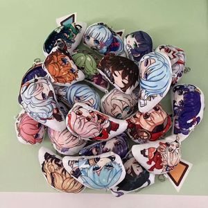 Porte-clés miniatures en peluche douce de dessins animés et d'anime, jouets-coussins avec matériaux métalliques - Product Image 5