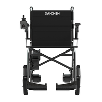 Fauteuil roulant électrique pliable tout-terrain en alliage d'aluminium ultra-léger pour personnes âgées, très vendu