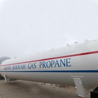 50000 litre basınçlı kap 25 Ton LPG depolama tankı LPG gaz tankı için nijerya