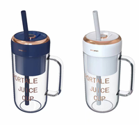 Nieuw Ontwerp Huishoudelijke Verse Fruit & Groentesapcentrifuge Blender Rieten Kop Juicer Afzuigmachine Met Roestvrijstalen Mes