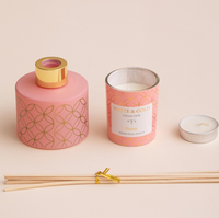 Coffret cadeau de luxe sur mesure pour mariage, vente en gros haut de gamme, bougie parfumée en cire de soja et diffuseur de parfum en roseau, décoration d'intérieur