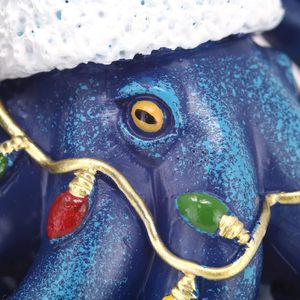 Adorno navideño de pulpo de resina azul con estilo de amor Patrón de animal lindo - Product Image 4
