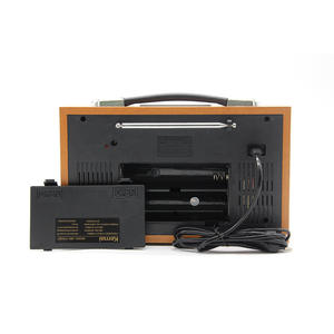 Retro Vintage Wooden Box AM/FM/SW 3-Band Radio BT <b>USB</b> TF Playback Rechargeable Portable Boombox - Product Image 5