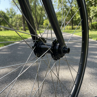 Buje Delantero de Aleación de Aluminio 32H 15mm con Eje Pasante, Freno de Disco de 6 Tornillos, Rodamientos Sellados 6804RS, 14 Agujeros para Radios, para Bicicletas MTB, de Carretera y Gravel