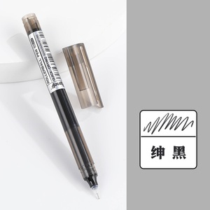 Stylo bille liquide droit 24 couleurs, encre noire à séchage rapide, style rétro, pour prise de notes, avec pointe <span class=keywords><strong>aiguille</strong></span> - Product Image 6