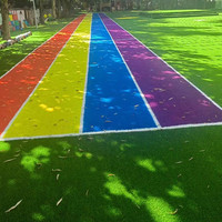 Meisen Langlebiger Bunter Kunstrasen 20mm25mm30mm für Kinderspielplätze Außen- und Innenbereich GYM Laufbahn Tracking Laufsport Rasen