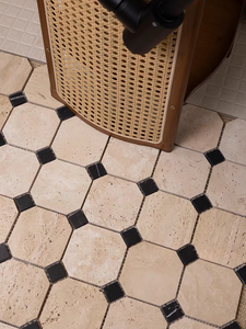 Las baldosas antideslizantes octogonales de mosaico de piedra de <span class=keywords><strong>cueva</strong></span> natural son adecuadas para paredes interiores - Product Image 5