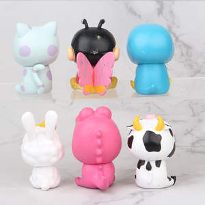 Décorations de gâteaux surgelés faites à la main Crayon Shin Cadeau d'anniversaire pour fille mignonne Ornements tendance Nouvelles boîtes à surprises de dessins animés <span class=keywords><strong>DOULUO</strong></span> Plastique - Product Image 4