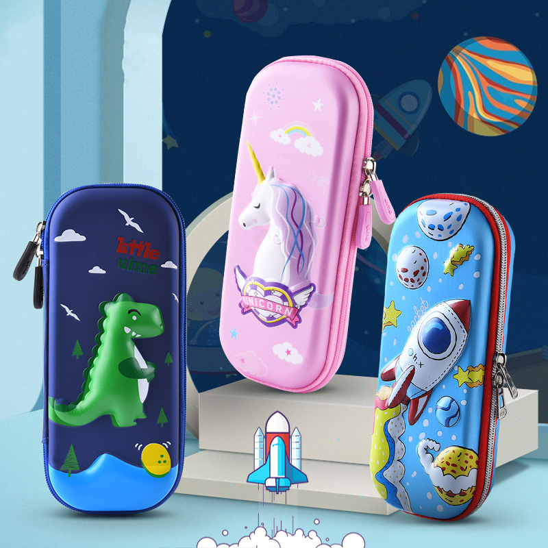 2023 милый вместительный Органайзер из ЭВА для студентов, школьный пенал для девочек, пенал, чехол на молнии, 3D Пенал для школьников
