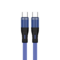 Câble de charge rapide USB C vers Type-C PD60W 100W pour téléphone portable, 1 mètre, 2 mètres
