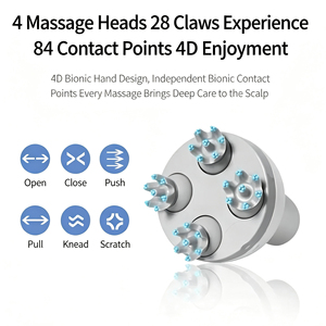 Masajeador Eléctrico Portátil para el Cuero Cabelludo, para el Crecimiento del Cabello, Masajeador <span class=keywords><strong>de</strong></span> Cabeza 4D con Amasamiento Profundo, Alivio del Estrés, Impermeable - Product Image 3