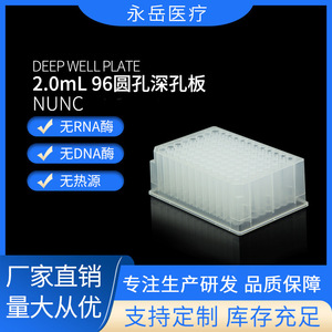 จานไมโครเพลท Nunc Deep Well ขนาด 2.0 มล. 96 หลุม แบบ U-Bottom สำหรับฆ่าเชื้อได้ ใช้ในห้องปฏิบัติการ - Product Image 5