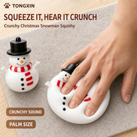 Squishy Bonhomme de Neige de Noël TONGXIN – Idéal pour les Fêtes, Cadeau Squishy, Remplissage de Chaussette, Lot en Gros à Vendre