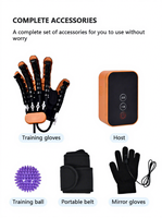 Gants électriques de rééducation de la main, masseur de doigts, entraîneur de la santé de la main pour les accidents vasculaires cérébraux, gants chauffants avec minuterie et miroir, marque TODO, modèle