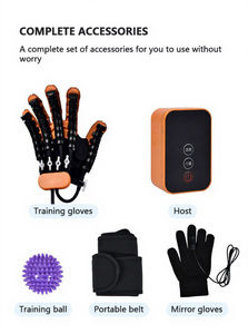 Guanti Elettrici per Riabilitazione della Mano Massaggiatore per Dita Allenatore per la Salute della Mano Post-Ictus con Riscaldamento Temporizzato Modello TODO - Product Image 5